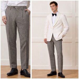 Todd Snyder $398 Madison Pleated Houndstooth Trouser Pants 32 Old Money Preppy
